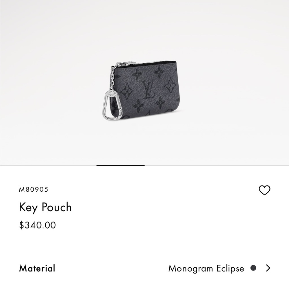 Louis Vuitton Monogram Eclipse Key Pouch